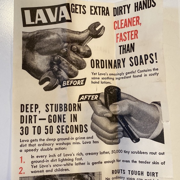 Vintage three LAVA soap bars. - Picture 6 of 8